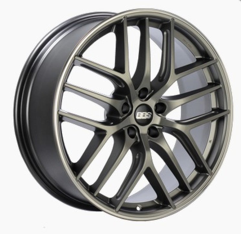 bbs cc-r 20x9.5 et20 5x112 satin platinum polished rim protector