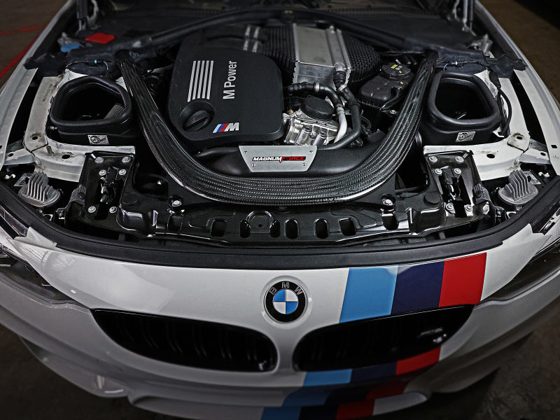 afe power magnum force stage-2 pro dry s cold air intake system bmw m3 m4 f80 f82 f8x iconic garage
