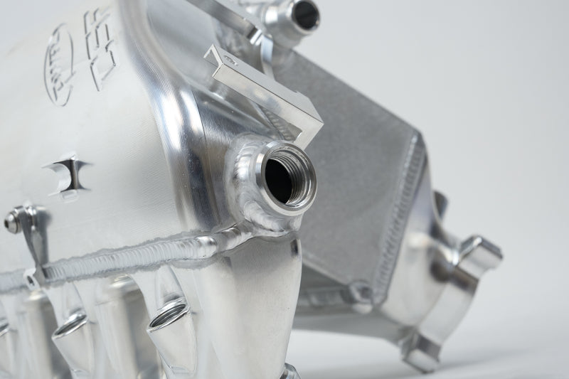 csf bmw m2/m3/m4 s58 comp & non-comp (g8x) charge-air cooler manifold - raw billet bmw m3 m4 g80 g82 g8x iconic garage