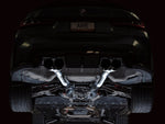awe tuning track edition cat-back exhaust for bmw g8x m3/m4 - diamond black tips bmw m3 m4 g80 g82 g8x iconic garage