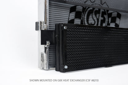 csf bmw m3/m4 (g8x) transmission oil cooler w/ rock guard bmw m3 m4 g80 g82 g8x iconic garage