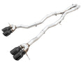 awe tuning track edition cat-back exhaust for bmw g8x m3/m4 - diamond black tips bmw m3 m4 g80 g82 g8x iconic garage