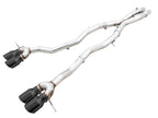 awe tuning track edition cat-back exhaust for bmw g8x m3/m4 - diamond black tips bmw m3 m4 g80 g82 g8x iconic garage