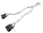 awe tuning track edition cat-back exhaust for bmw g8x m3/m4 - diamond black tips bmw m3 m4 g80 g82 g8x iconic garage