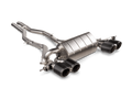 akrapovic 2021+ bmw m3 (g80)/m4 (g82) slip-on line (titanium) (req. tips) bmw m3 m4 g80 g82 g8x iconic garage