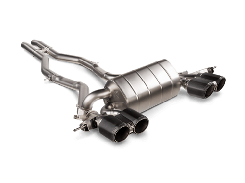 akrapovic 2021+ bmw m3 (g80)/m4 (g82) slip-on line (titanium) (req. tips) bmw m3 m4 g80 g82 g8x iconic garage