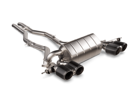 akrapovic 2021+ bmw m3 (g80)/m4 (g82) slip-on line (titanium) (req. tips) bmw m3 m4 g80 g82 g8x iconic garage