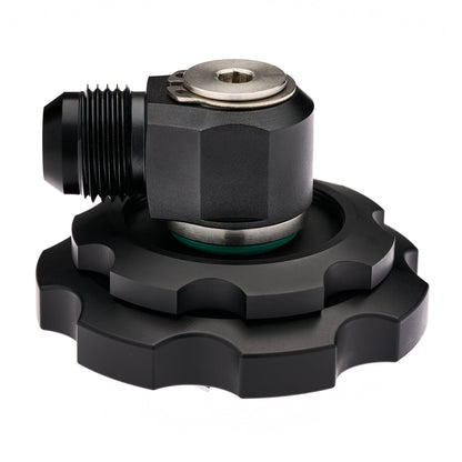 The Ultimate BMW Billet Oil Cap - Without -10 AN to ORB Swivel Fitting - NRW Design BMW performance part - Iconic Garage