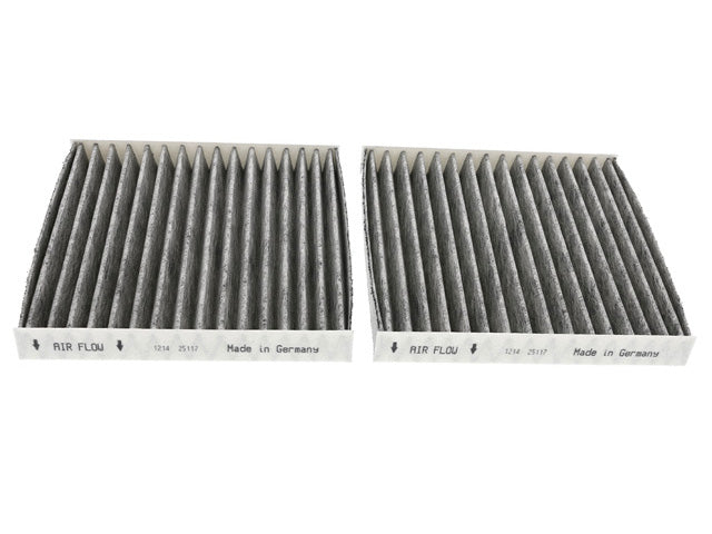 Cabin Air Filter Set for Fresh Air - Activated Charcoal by Airmatic - fits 2011–2017 BMW F25 X3 / 2015–2018 BMW F26 X4