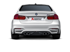 akrapovic bmw m3/m4 (f80/f82) slip-on line (titanium) (req. tips) bmw m3 m4 f80 f82 f8x iconic garage