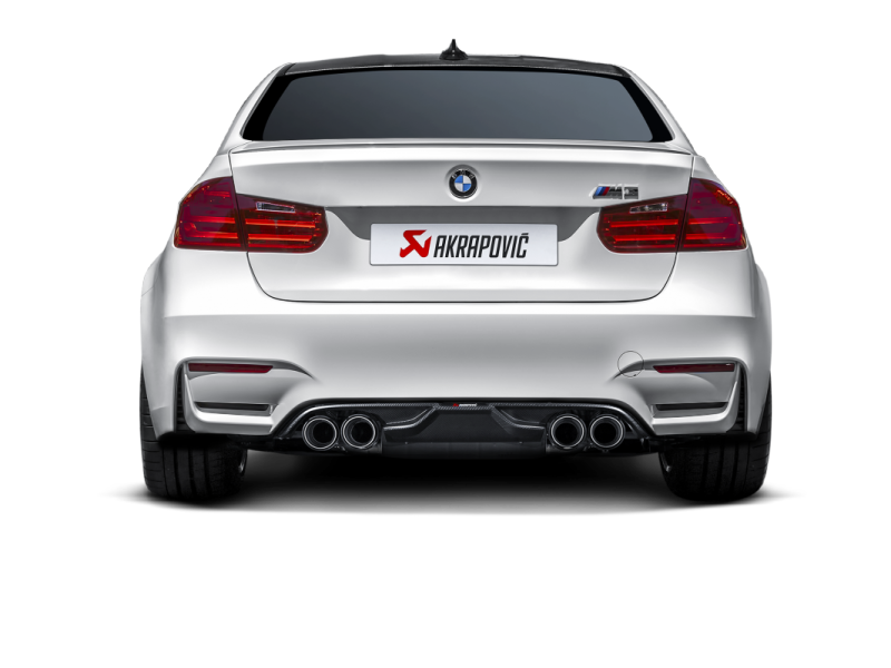 akrapovic bmw m3/m4 (f80/f82) slip-on line (titanium) (req. tips) bmw m3 m4 f80 f82 f8x iconic garage