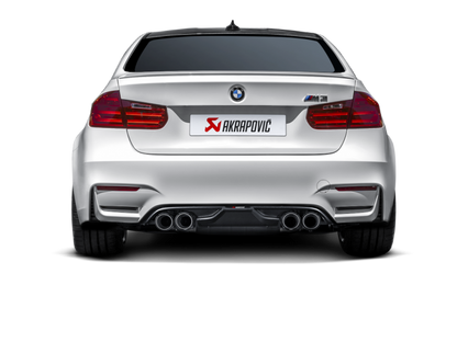 akrapovic bmw m3/m4 (f80/f82) slip-on line (titanium) (req. tips) bmw m3 m4 f80 f82 f8x iconic garage