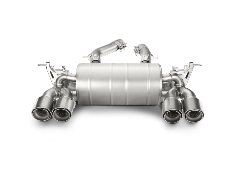 akrapovic bmw m3/m4 (f80/f82) slip-on line (titanium) (req. tips) bmw m3 m4 f80 f82 f8x iconic garage