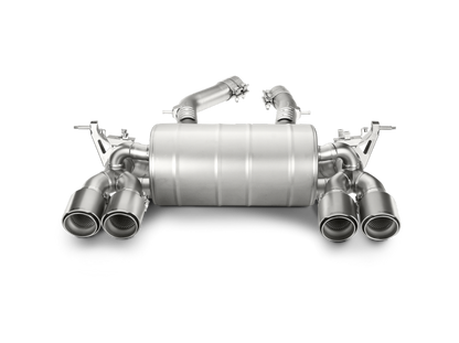 akrapovic bmw m3/m4 (f80/f82) slip-on line (titanium) (req. tips) bmw m3 m4 f80 f82 f8x iconic garage