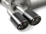 akrapovic bmw m3/m4 (f80/f82) slip-on line (titanium) (req. tips) bmw m3 m4 f80 f82 f8x iconic garage