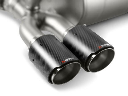 akrapovic bmw m3/m4 (f80/f82) slip-on line (titanium) (req. tips) bmw m3 m4 f80 f82 f8x iconic garage