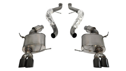 corsa bmw m3 e90 black sport cat-back exhaust bmw m3 e92 e9x iconic garage
