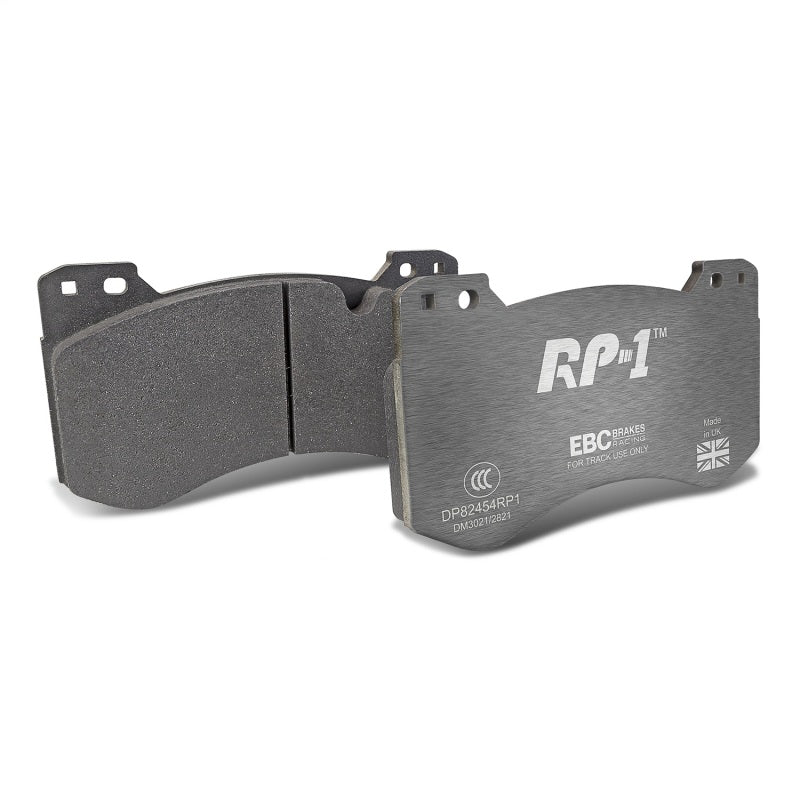 ebc racing 2021+ bmw m3/m4 / 2023+ bmw m2 (g80/g82/g87) w/cast iron rotor rp-1 race front brake pads bmw m3 m4 g80 g82 g8x iconic garage