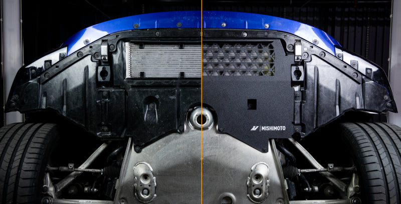 mishimoto 2021+ bmw g80/g82/g87 m2/m3/m4 skid plate engine - wrinkle black bmw m3 m4 g80 g82 g8x iconic garage