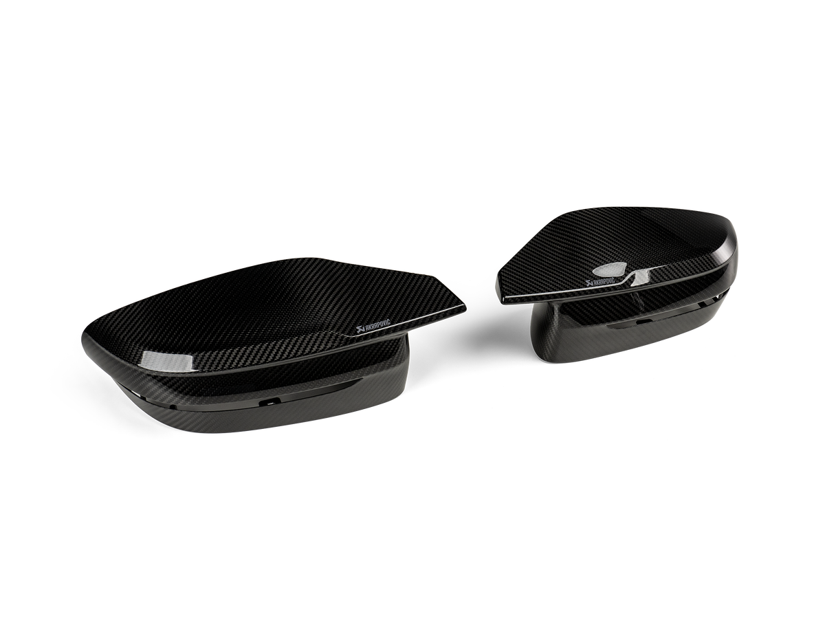Akrapovic 2021+ BMW (G87) M2, (G80) M3 & (G82) M4 Mirror Cap Set- Gloss Carbon - G87 M2