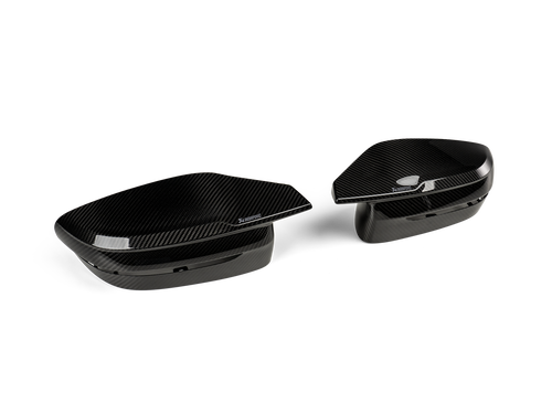 Akrapovic 2021+ BMW (G87) M2, (G80) M3 & (G82) M4 Mirror Cap Set- Gloss Carbon - G87 M2