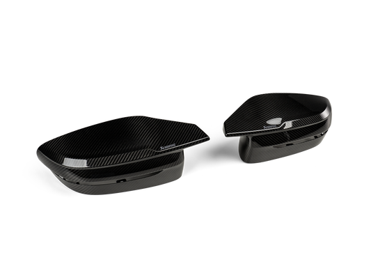 Akrapovic 2021+ BMW (G87) M2, (G80) M3 & (G82) M4 Mirror Cap Set- Gloss Carbon - G87 M2
