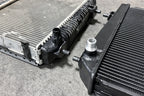 csf bmw g8x m3/m4/m2 high-performance auxiliary radiator - single radiator bmw m3 m4 g80 g82 g8x iconic garage