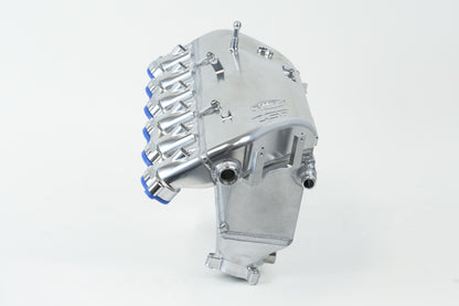 csf bmw m2/m3/m4 s58 comp & non-comp (g8x) charge-air cooler manifold - raw billet bmw m3 m4 g80 g82 g8x iconic garage