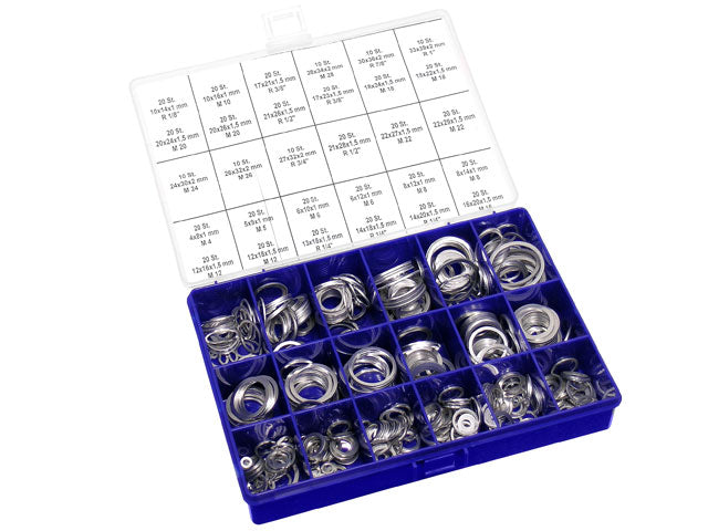Aluminum / Copper Washer Assortment Kit by Fischer & Plath - fits 2008–2013 BMW E82/E88 1 Series
