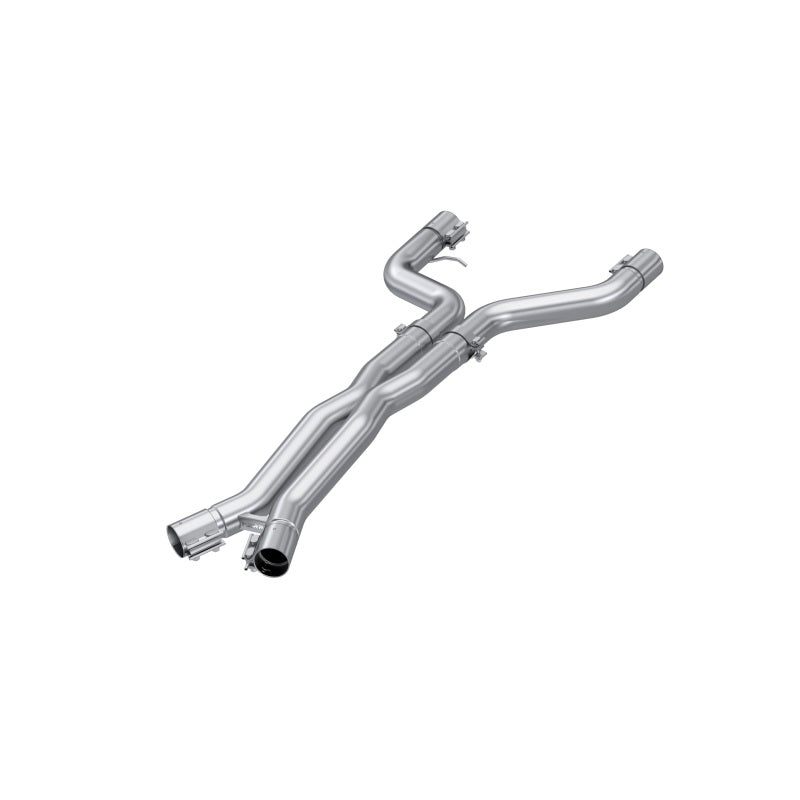 mbrp bmw m4 g82 / m3 g80 t304 stainless steel 3in resonator bypass x-pipe bmw m3 m4 g80 g82 g8x iconic garage