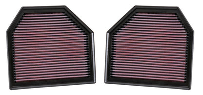 k&n replacement air filter for bmw m5/m6 4.4l v8 / 2015 m4/m3 i6 (2 per box) f8x bmw m3 m4 f80 f82 f8x iconic garage