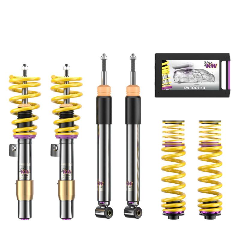 kw coilover kit v3 bmw m3 (e90/e92) equipped w/ edc (electronic damper control)sedan coupe bmw m3 e92 e9x iconic garage
