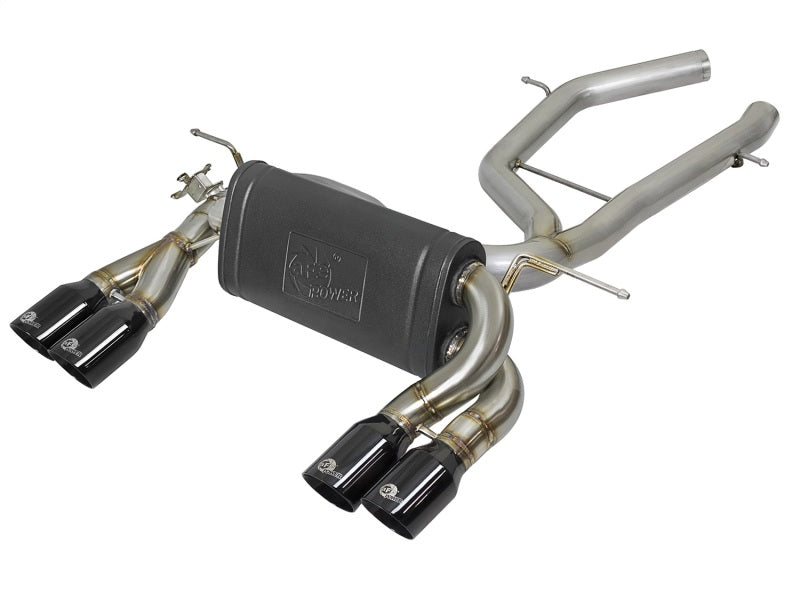 afe mach force-xp 2-1/2in ss axle back exhaust w/black tips 15+ bmw m3/m4 (f80/f82) (tt) s55 bmw m3 m4 f80 f82 f8x iconic garage