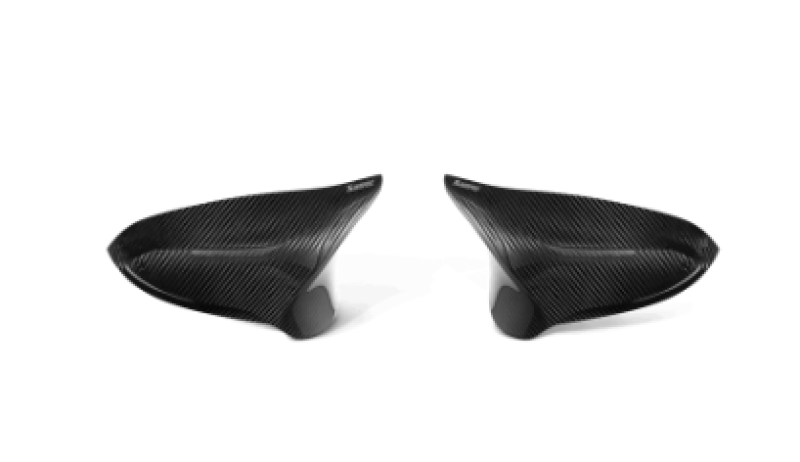 akrapovic 2014+ bmw m3 (f80) carbon fiber mirror cap set - high gloss bmw m3 m4 f80 f82 f8x iconic garage