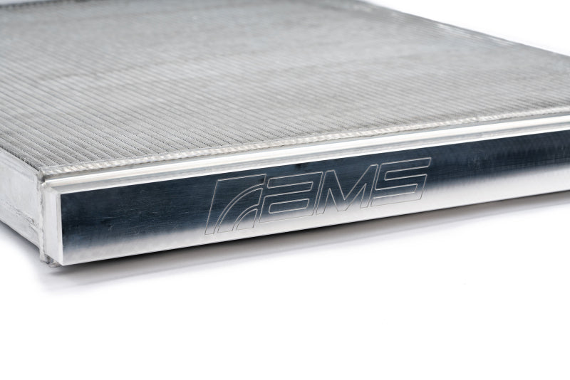 ams performance bmw g8x m2/m3/m4 s58 heat exchanger (black logo) bmw m3 m4 g80 g82 g8x iconic garage