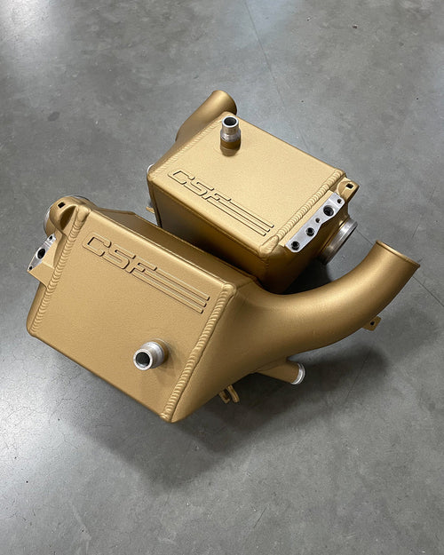 CSF 16-21 BMW M5 (F90) / 17-21 BMW M8 (F91/F92/F93) Twin Charge-Air-Cooler Set - Carbon Gold Matte - F92 M8 Coupe