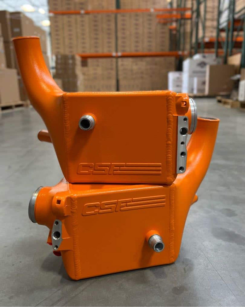CSF 2025+ BMW G90 M5 / G99 M5 Touring Charge Air Cooler - Fire Orange Matte - G90/G99 M5