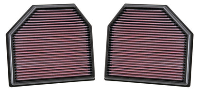 k&n replacement air filter for bmw m5/m6 4.4l v8 / 2015 m4/m3 i6 (2 per box) f8x bmw m3 m4 f80 f82 f8x iconic garage