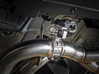 afe mach force-xp 2-1/2in stainless steel axle back exhaust w/cf bmw m3/m4 (f80/82/83) bmw m3 m4 f80 f82 f8x iconic garage
