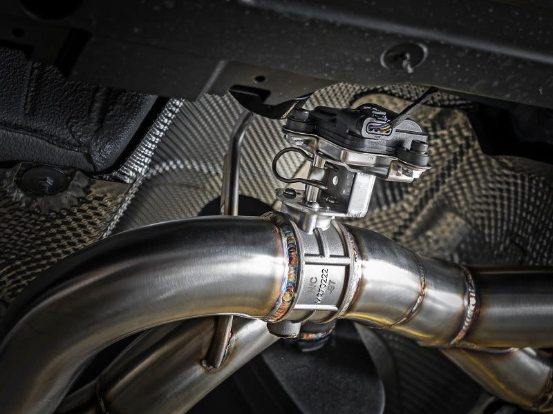 afe mach force-xp 2-1/2in stainless steel axle back exhaust w/cf bmw m3/m4 (f80/82/83) bmw m3 m4 f80 f82 f8x iconic garage