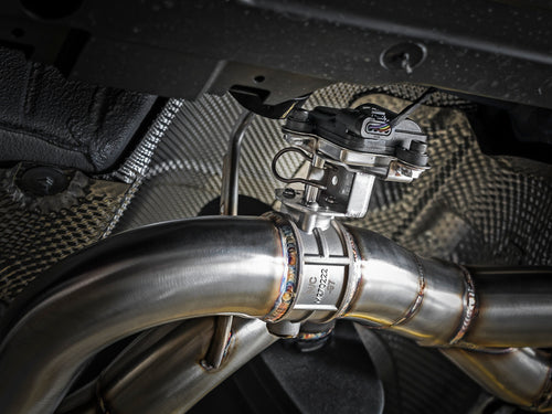 afe mach force-xp 2-1/2in stainless steel axle back exhaust w/cf bmw m3/m4 (f80/82/83) bmw m3 m4 f80 f82 f8x iconic garage