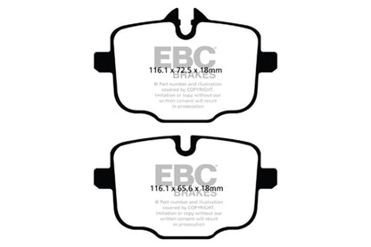ebc 2021+ bmw m3/m4 3.0tt (g80/g82/g83) bluestuff rear brake pads bmw m3 m4 g80 g82 g8x iconic garage