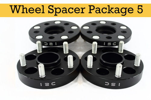 ISC Suspension Hub-Centric Wheel Spacers 15mm - Black Pair (5x120, 72.6 CB)