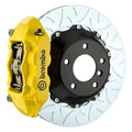 brembo m3 (e90/e92/e93) rear gt bbk 4 piston cast 380x28 2pc rotor slotted type-3- yellow bmw m3 e92 e9x iconic garage