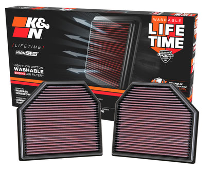 k&n replacement air filter for bmw m5/m6 4.4l v8 / 2015 m4/m3 i6 (2 per box) f8x bmw m3 m4 f80 f82 f8x iconic garage