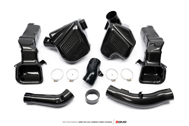 ams performance bmw m3 / bmw m4 w/ s55 turbo engine carbon fiber intake f8x bmw m3 m4 f80 f82 f8x iconic garage