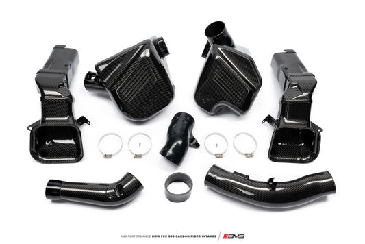 ams performance bmw m3 / bmw m4 w/ s55 turbo engine carbon fiber intake f8x bmw m3 m4 f80 f82 f8x iconic garage
