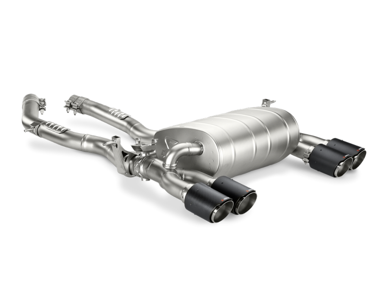 akrapovic bmw m3/m4 (f80/f82) slip-on line (titanium) (req. tips) bmw m3 m4 f80 f82 f8x iconic garage