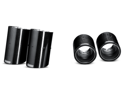 akrapovic bmw m3 (e90/e92/e93) tail pipe set (carbon) bmw m3 e92 e9x iconic garage