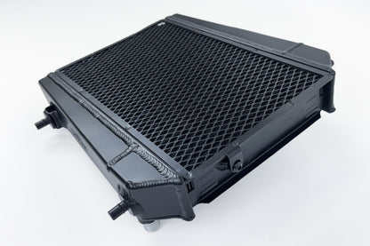 csf bmw g8x m3/m4/m2 high-performance auxiliary radiator - single radiator bmw m3 m4 g80 g82 g8x iconic garage
